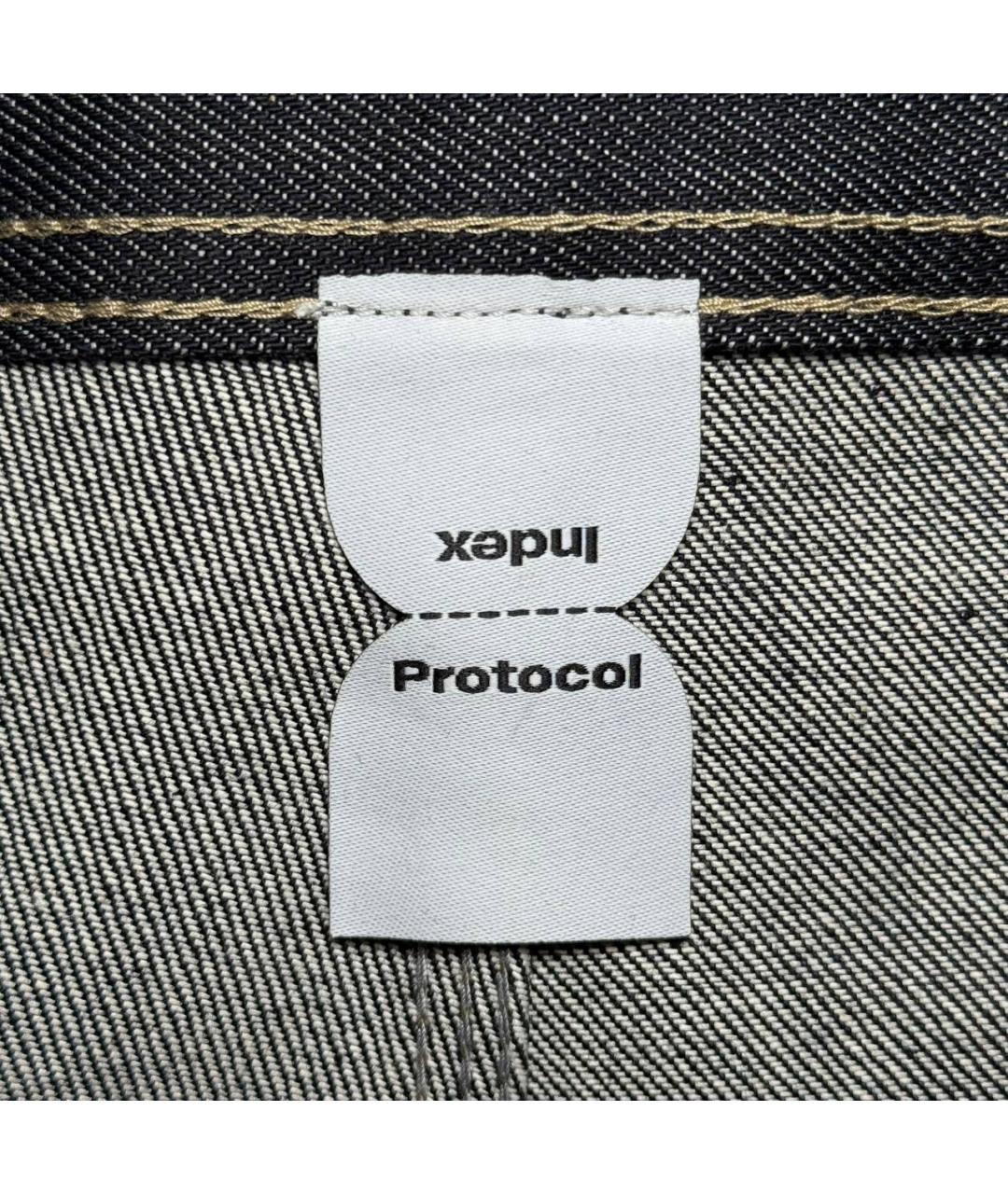 PROTOCOL INDEX Черные прямые джинсы, фото 9