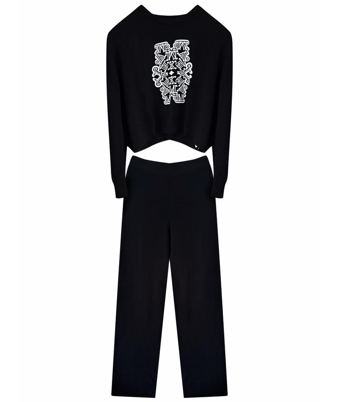 MAX MARA Черный шерстяной костюм с брюками, фото 1