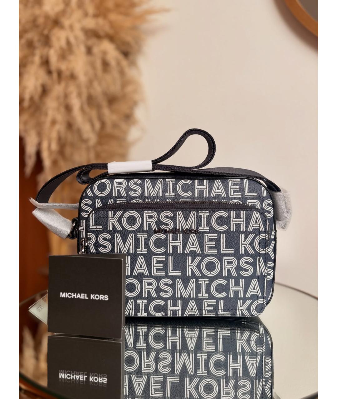 MICHAEL KORS Темно-синяя сумка на плечо, фото 4