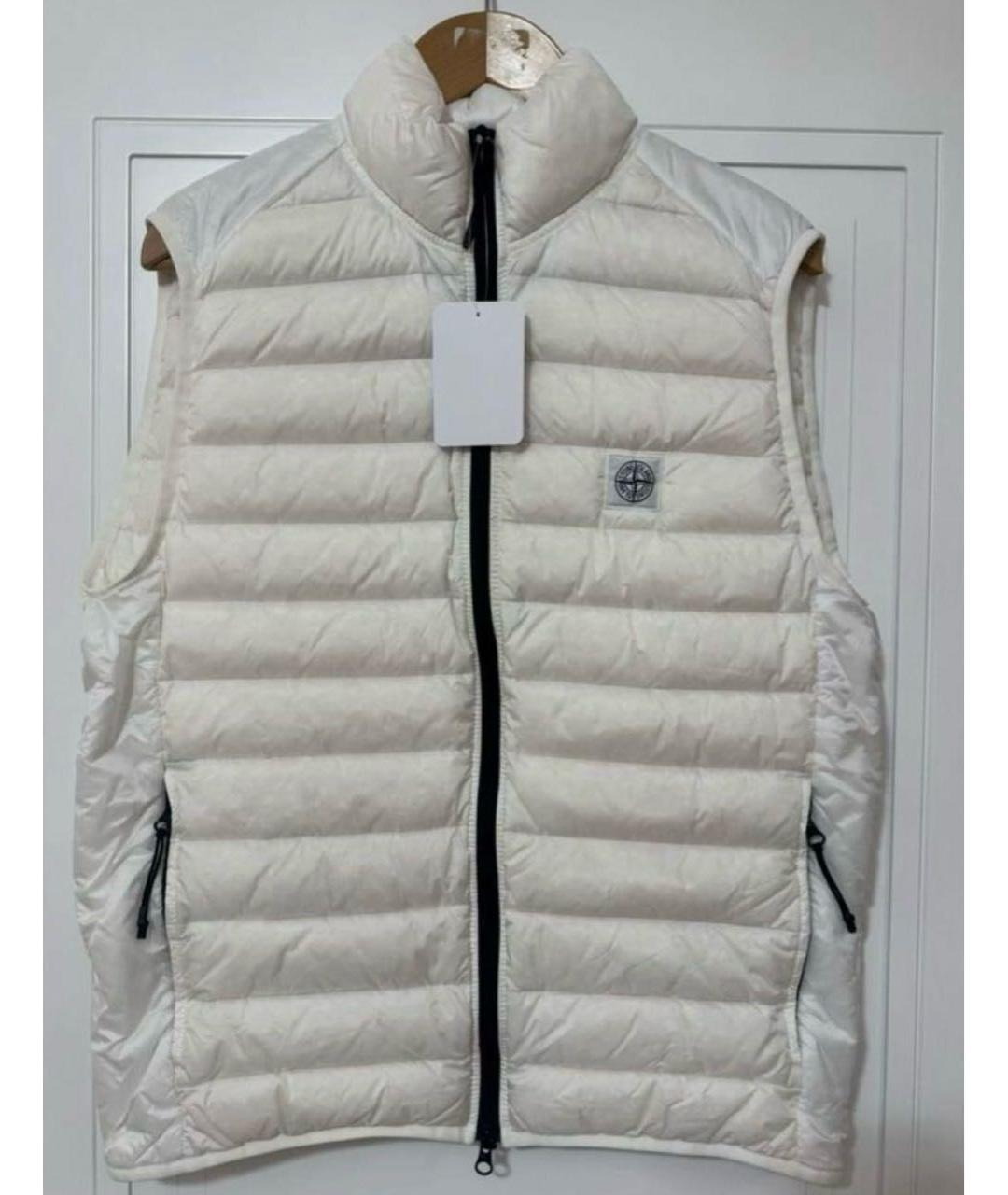 STONE ISLAND Белый жилет, фото 3