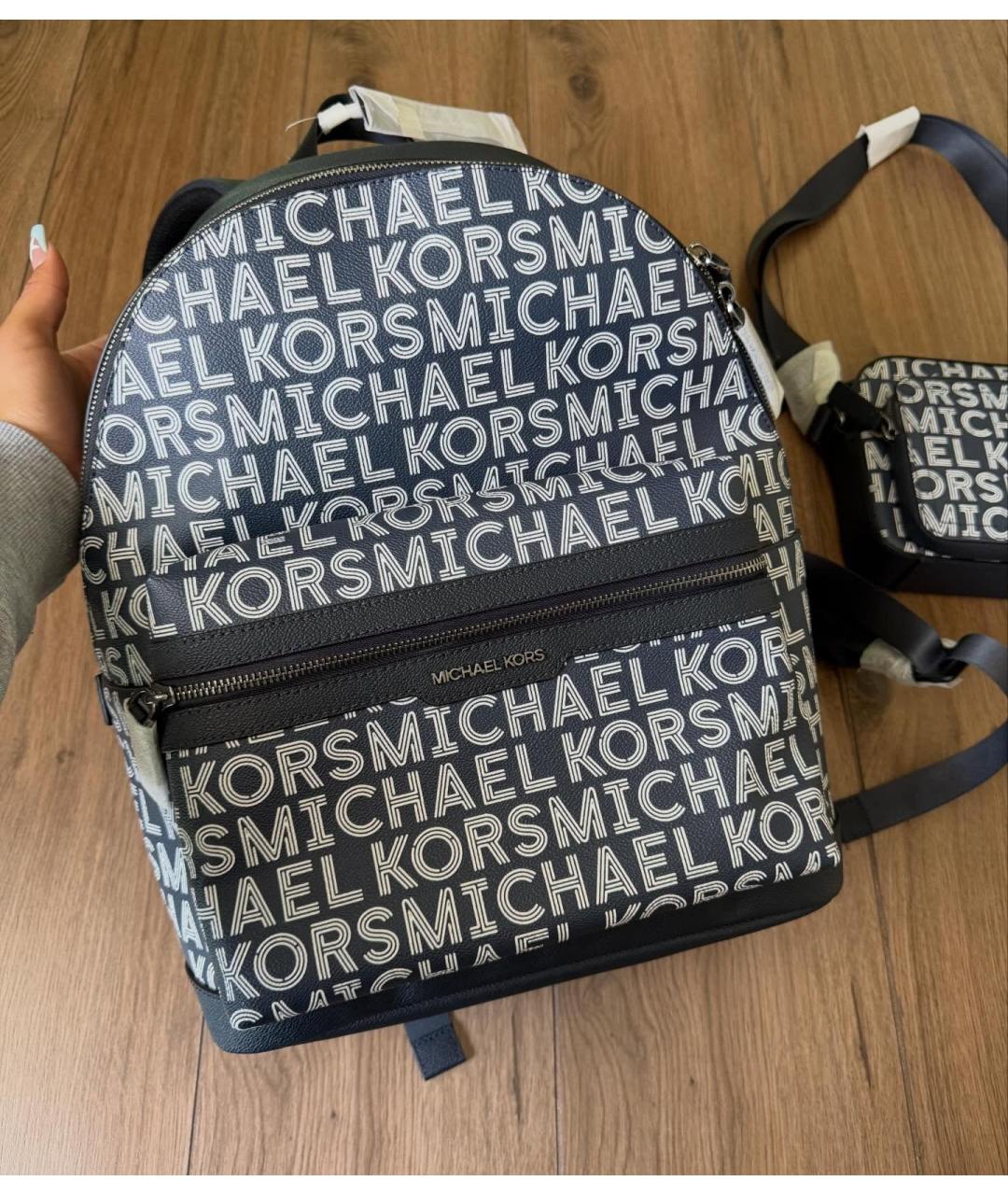 MICHAEL KORS Темно-синий рюкзак, фото 3