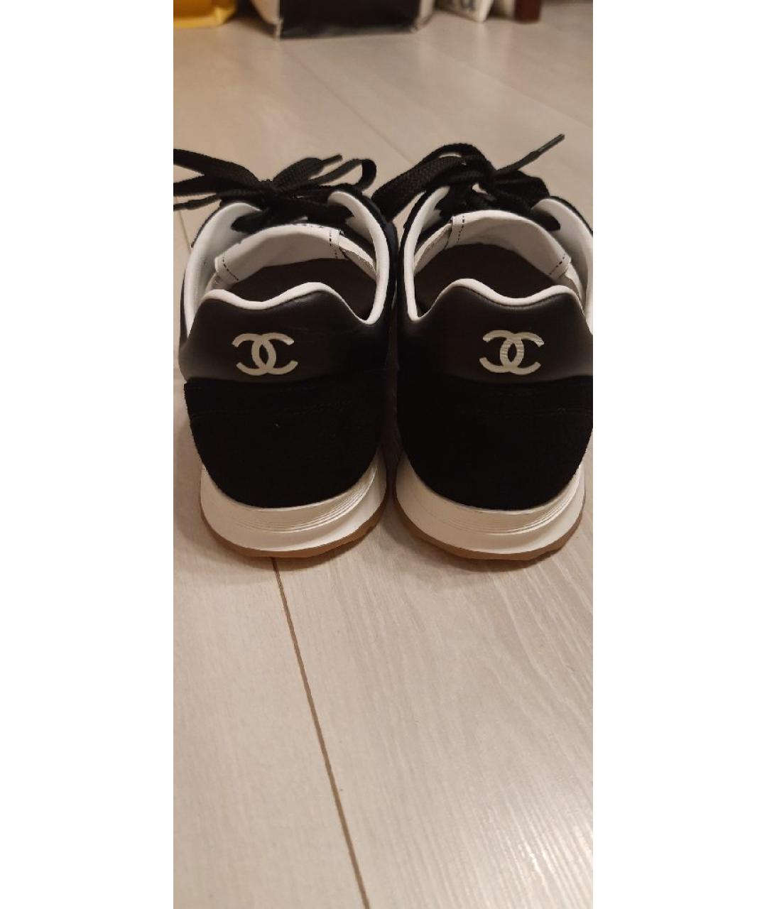 CHANEL Темно-синие кеды, фото 4