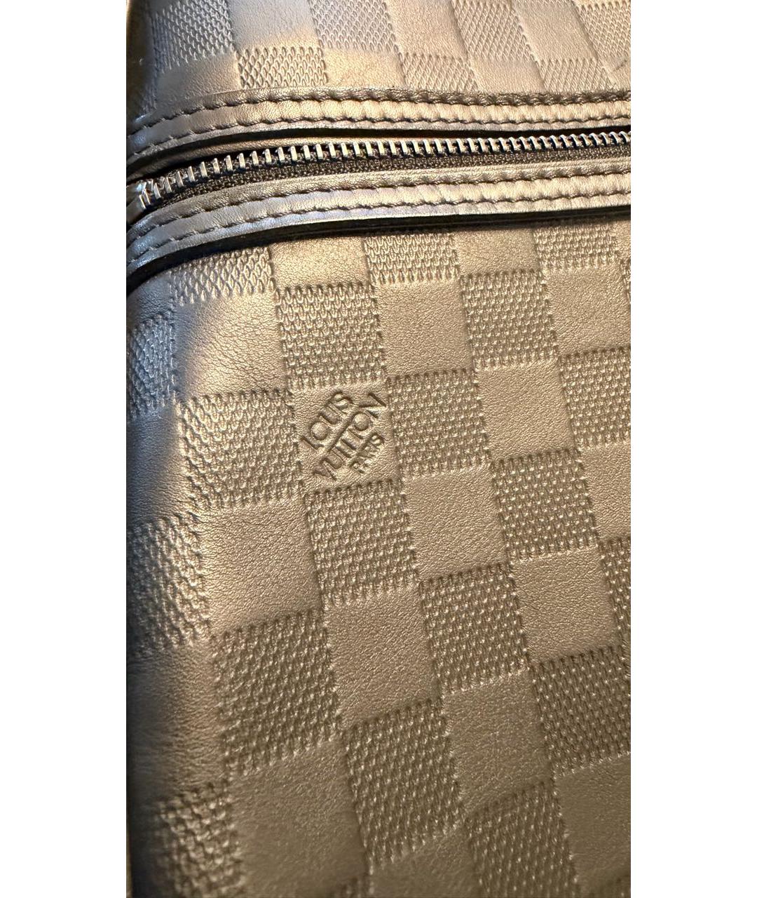 LOUIS VUITTON Черный кожаный рюкзак, фото 8