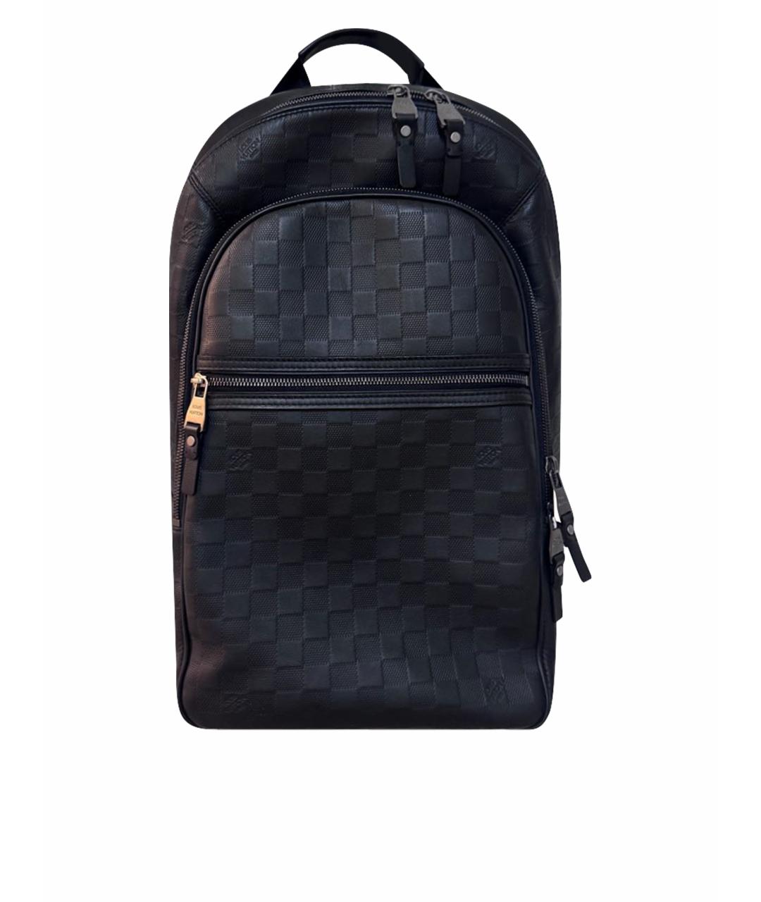 LOUIS VUITTON Черный кожаный рюкзак, фото 1