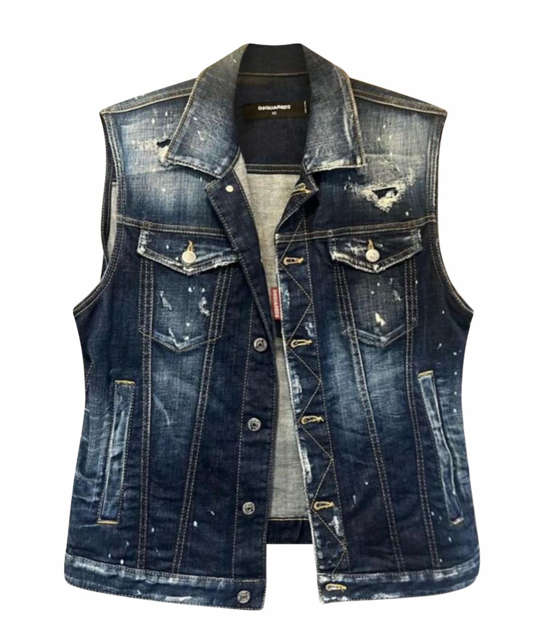 DSQUARED2 Синий деним жилет, фото 1