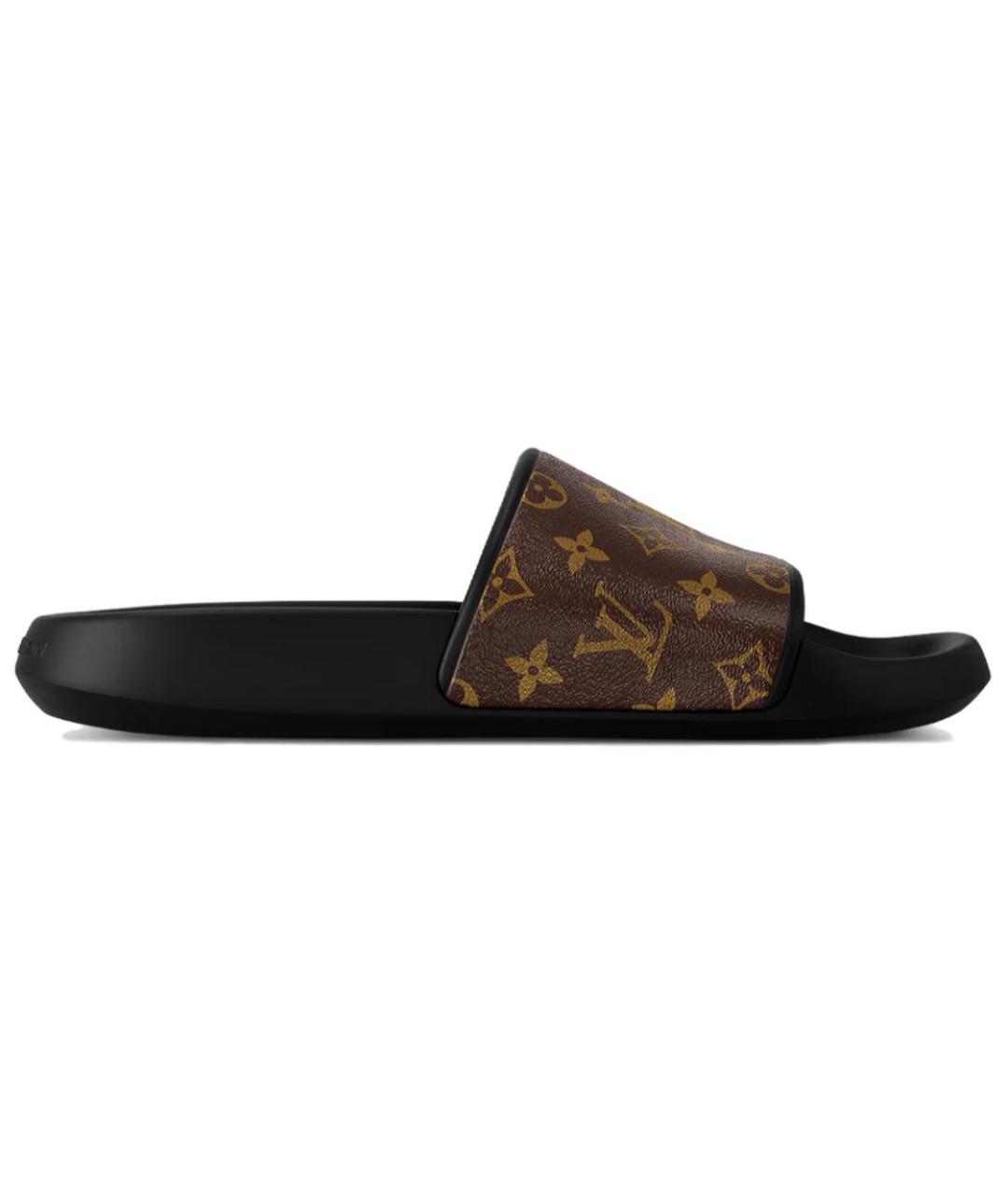 LOUIS VUITTON Коричневые шлепанцы, фото 6