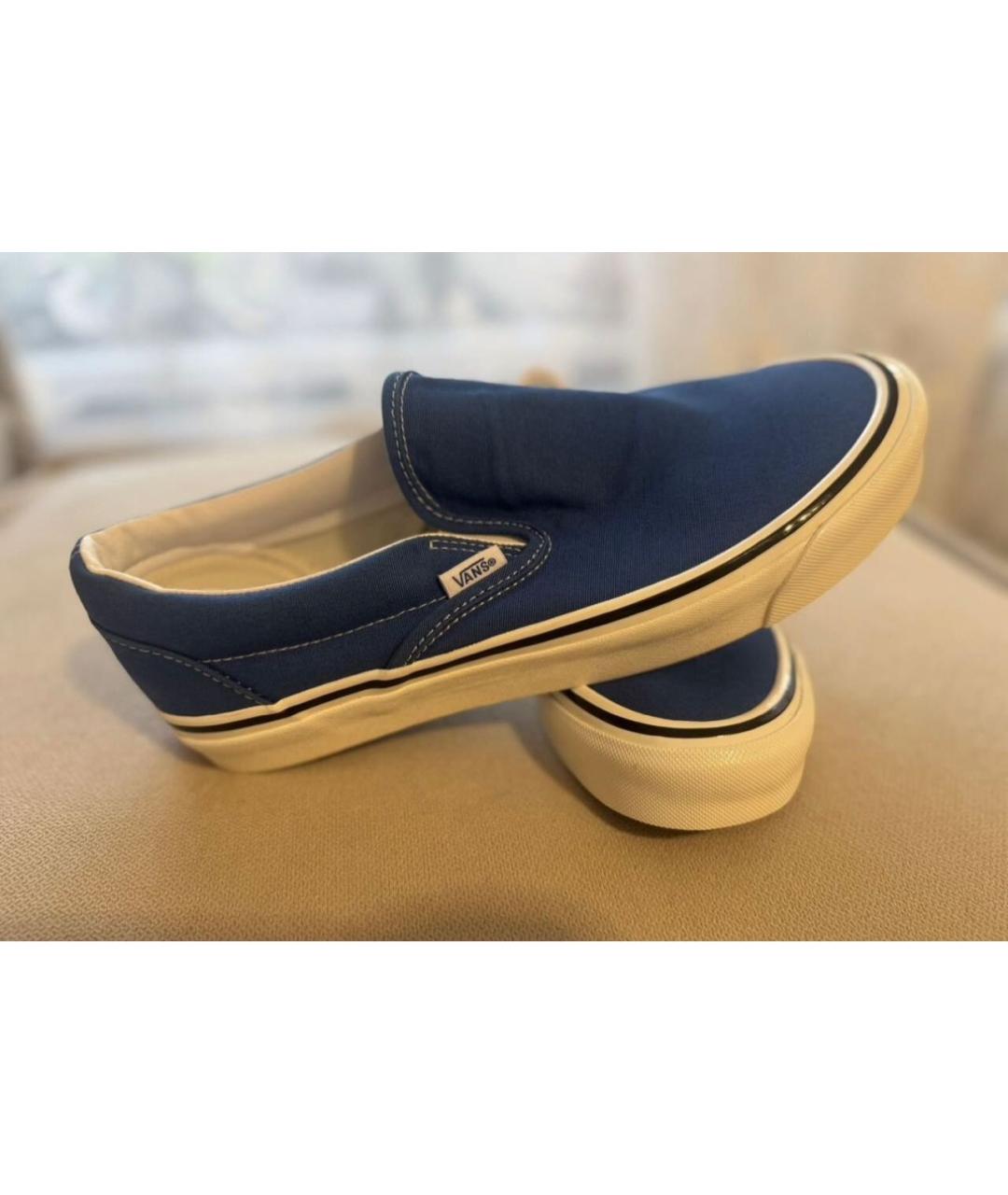 VANS Синие текстильные слипоны, фото 5