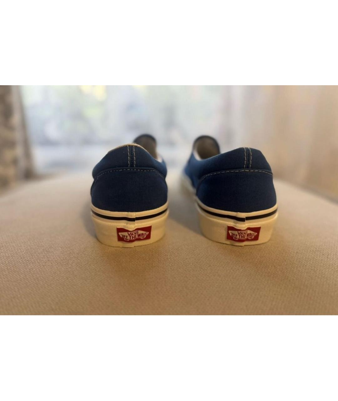 VANS Синие текстильные слипоны, фото 4