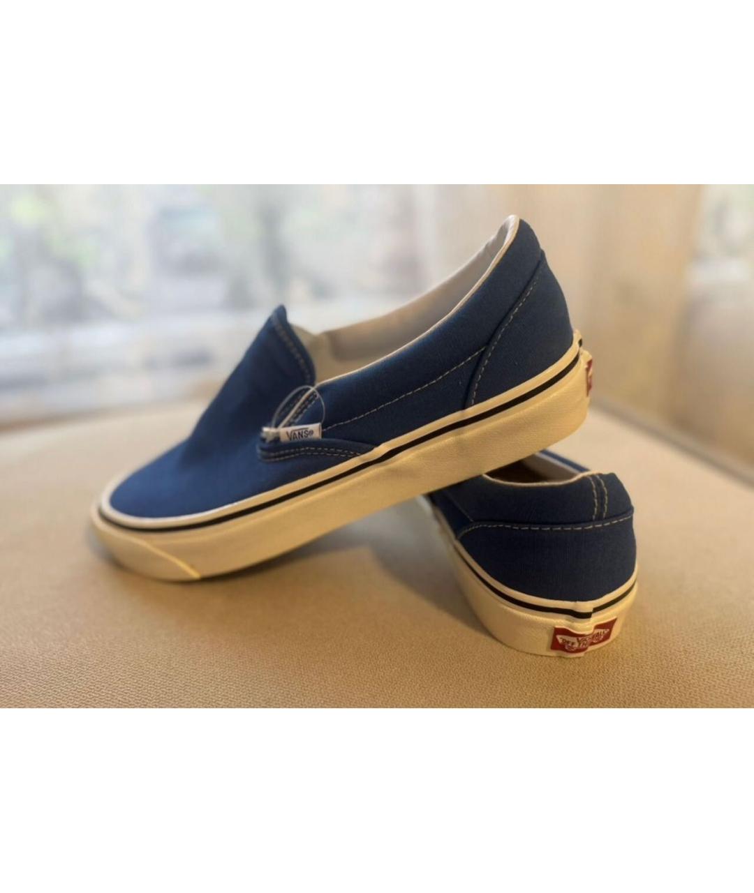 VANS Синие текстильные слипоны, фото 2