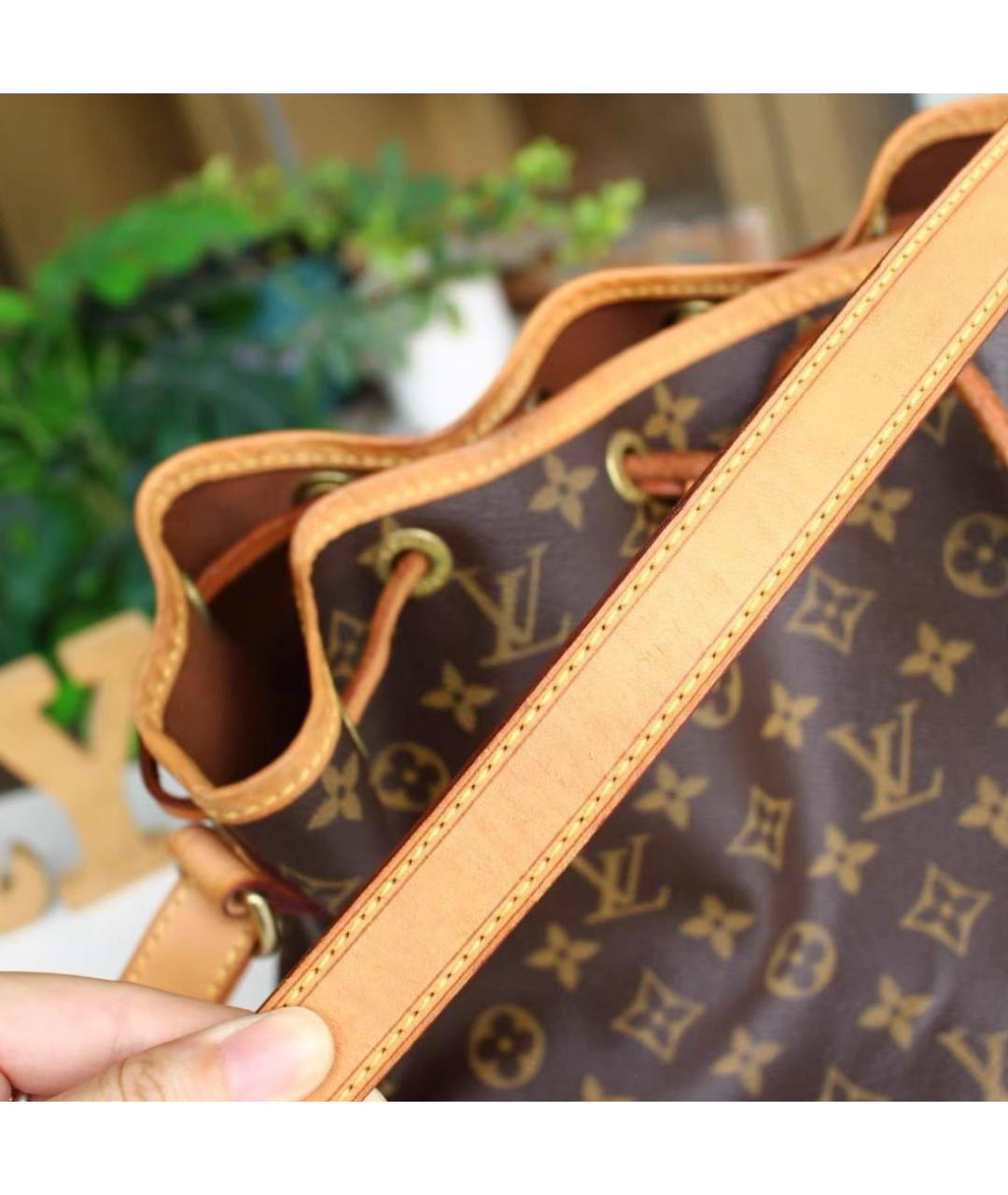 LOUIS VUITTON Коричневая сумка тоут из канвы, фото 5