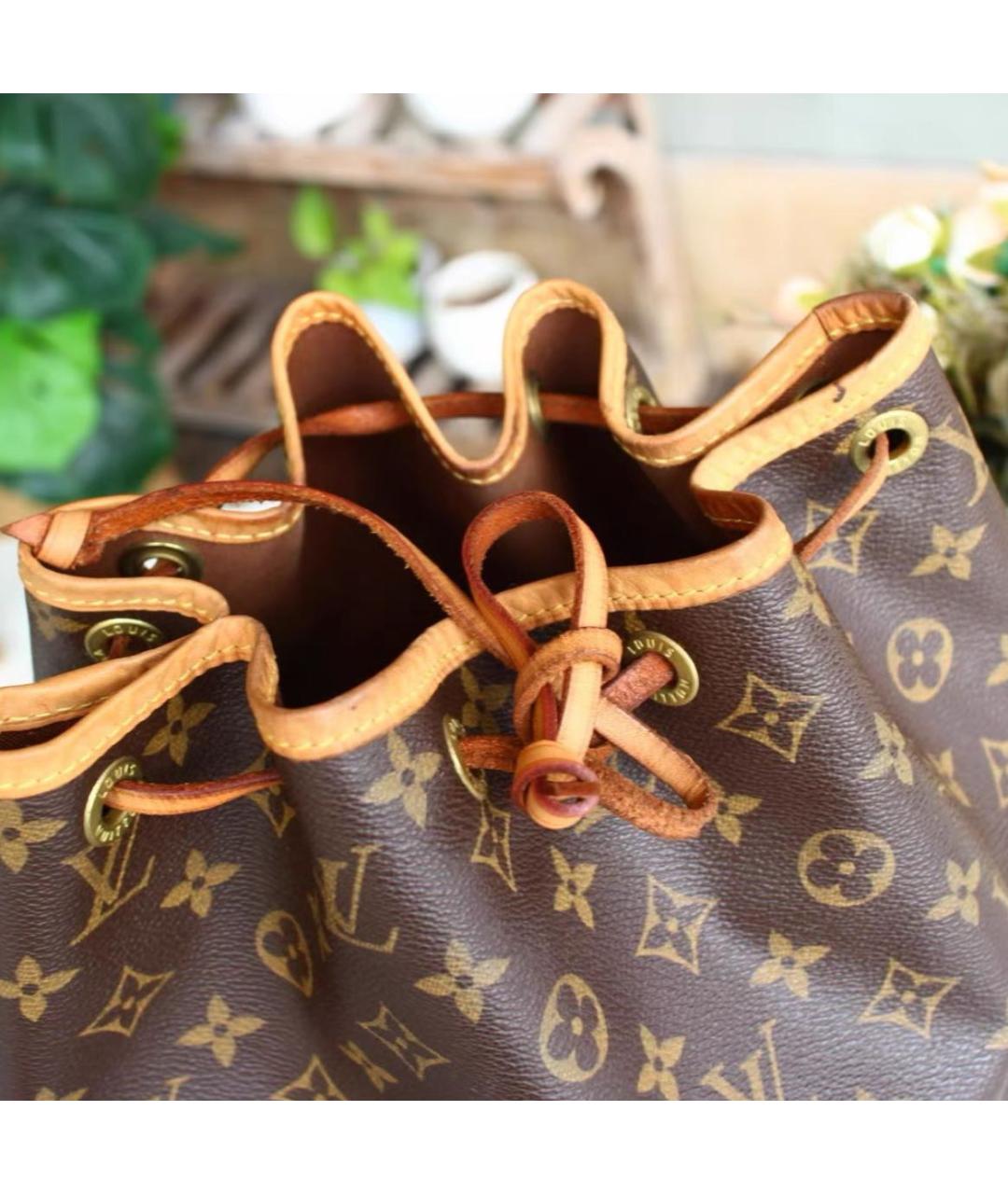 LOUIS VUITTON Коричневая сумка тоут из канвы, фото 3