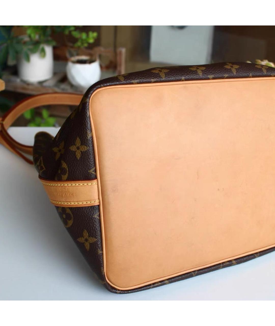 LOUIS VUITTON Коричневая сумка тоут из канвы, фото 6