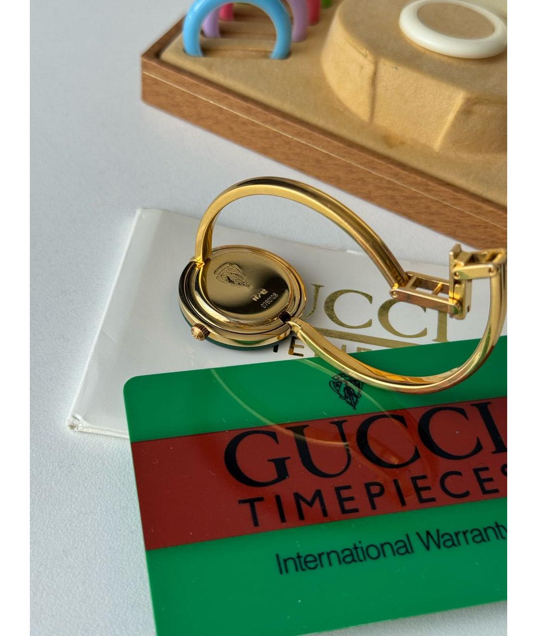 GUCCI Золотые позолоченные часы, фото 6