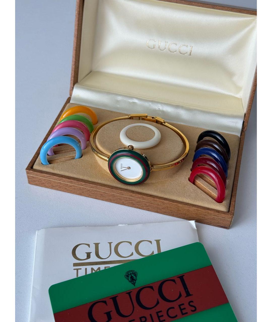 GUCCI Золотые позолоченные часы, фото 2