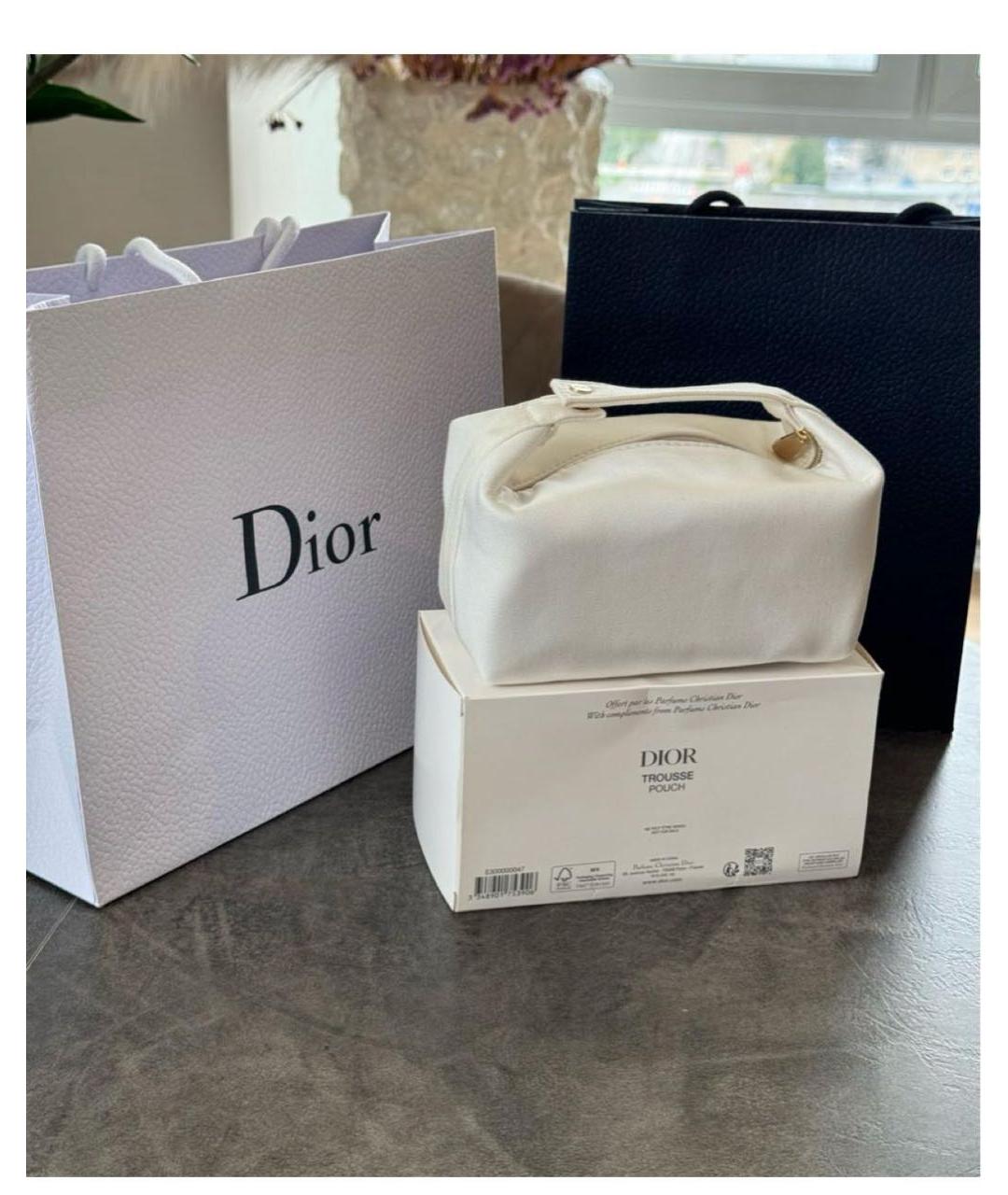 DIOR BEAUTY Белая тканевая косметичка, фото 8