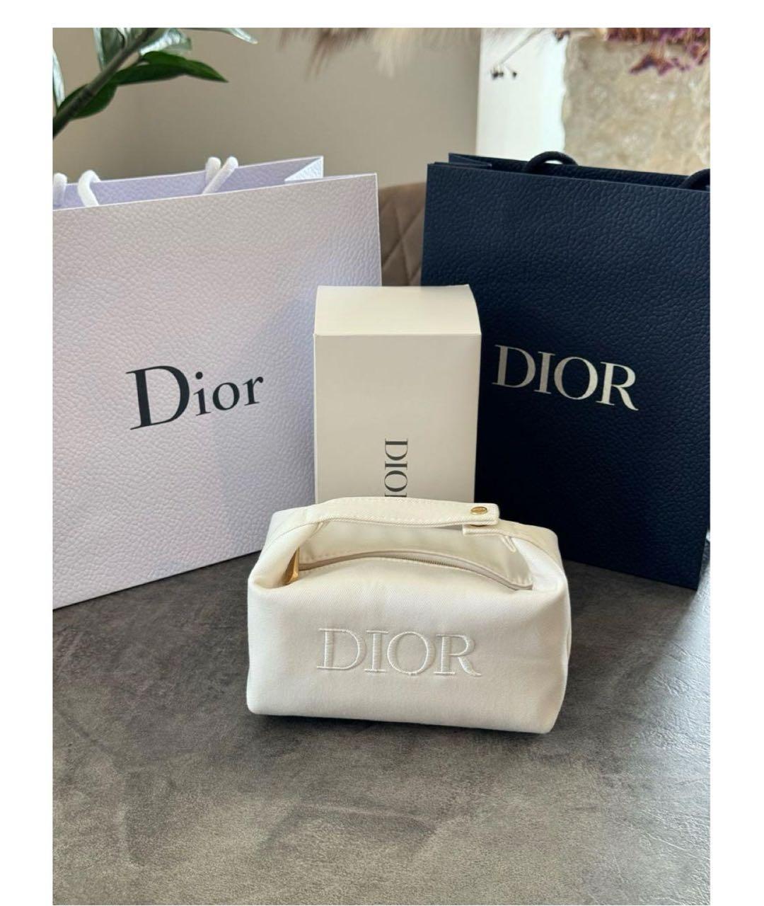 DIOR BEAUTY Белая тканевая косметичка, фото 7