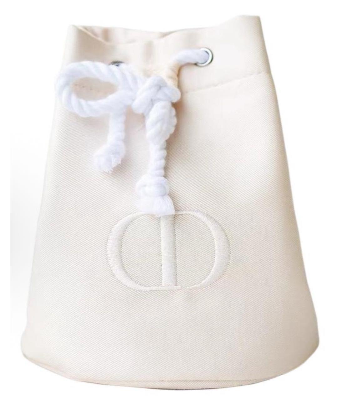 DIOR BEAUTY Бежевая тканевая косметичка, фото 3