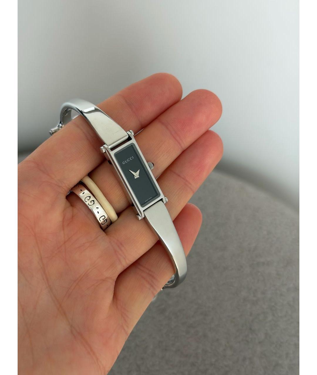 GUCCI Серебряные стальные часы, фото 6