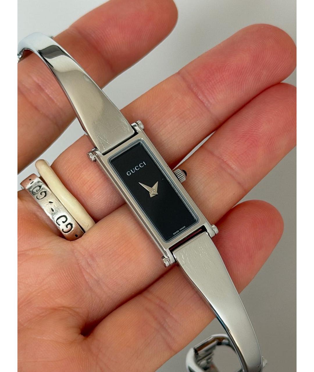 GUCCI Серебряные стальные часы, фото 7