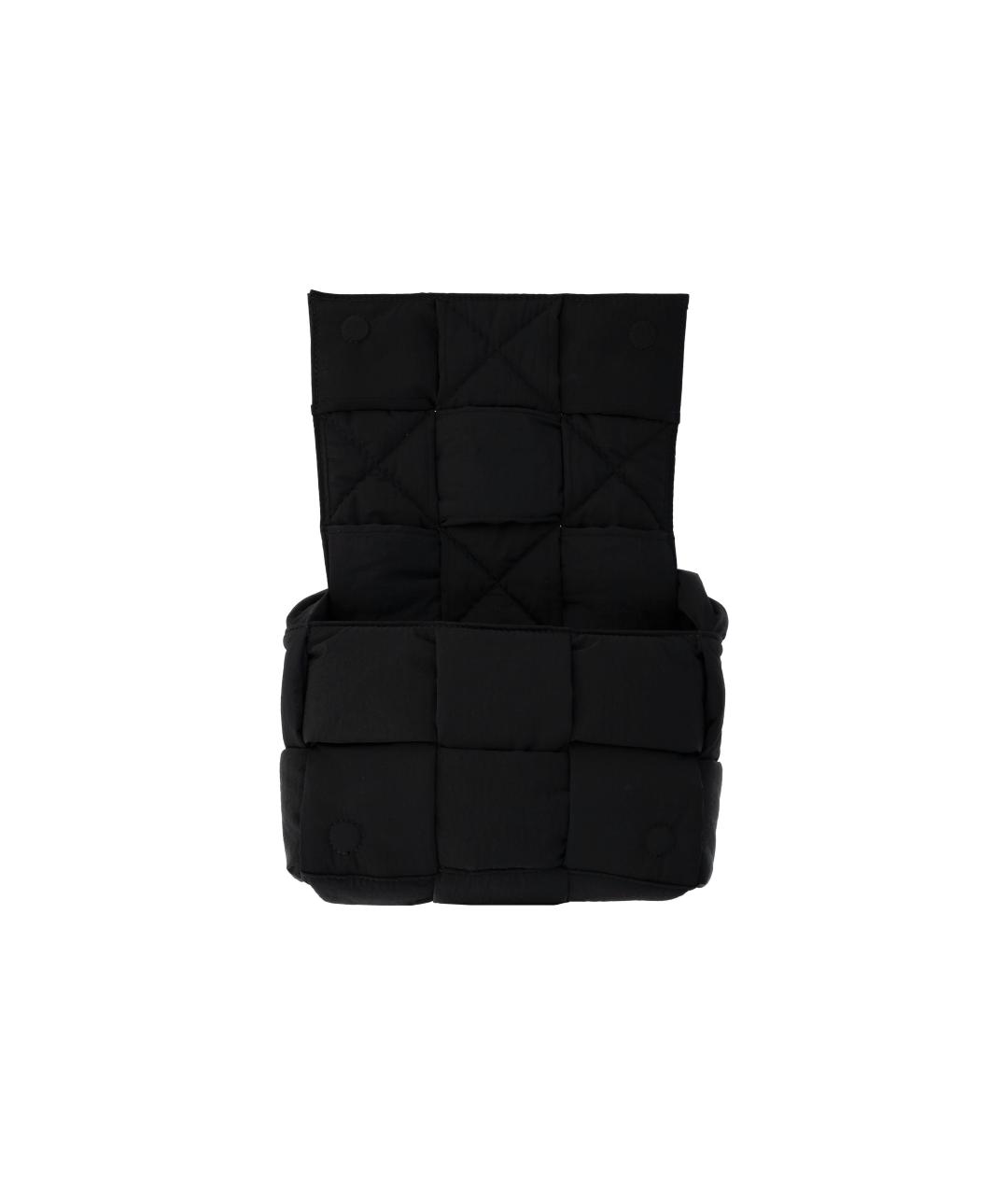 BOTTEGA VENETA Антрацитовая тканевая сумка на плечо, фото 5