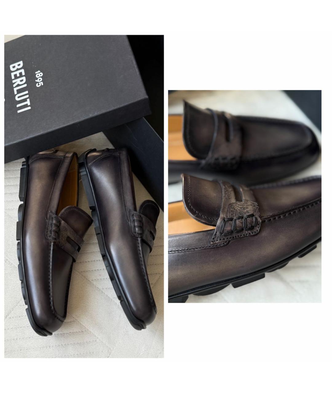 BERLUTI Мульти кожаные мокасины, фото 4