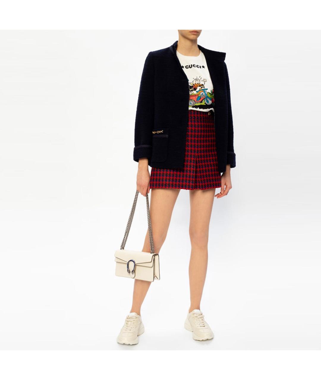 GUCCI Белая хлопковая футболка, фото 4