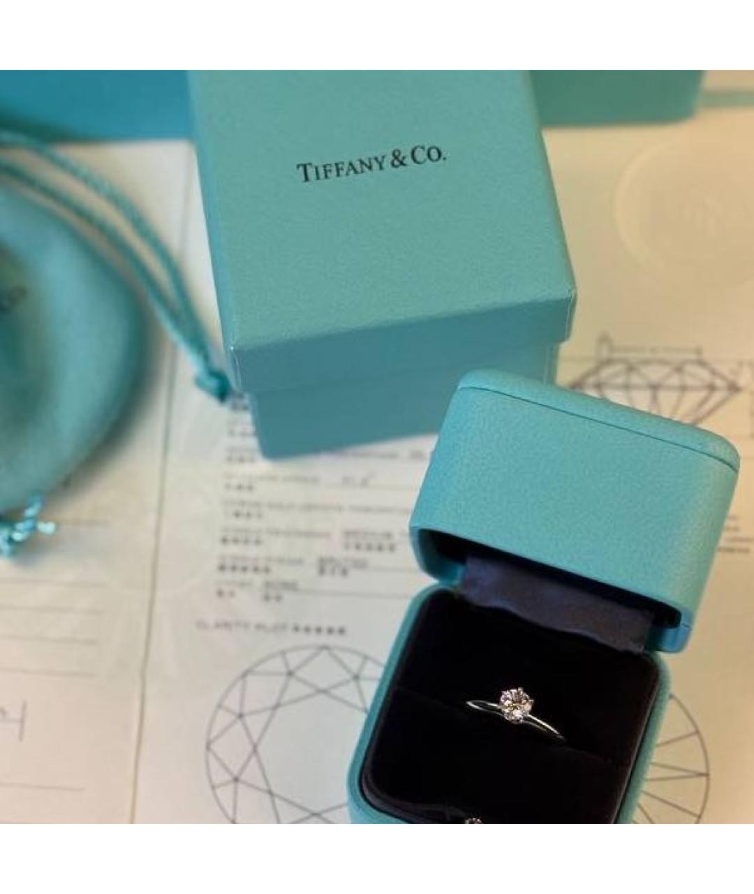 TIFFANY&CO Серебряное платиновое кольцо, фото 3
