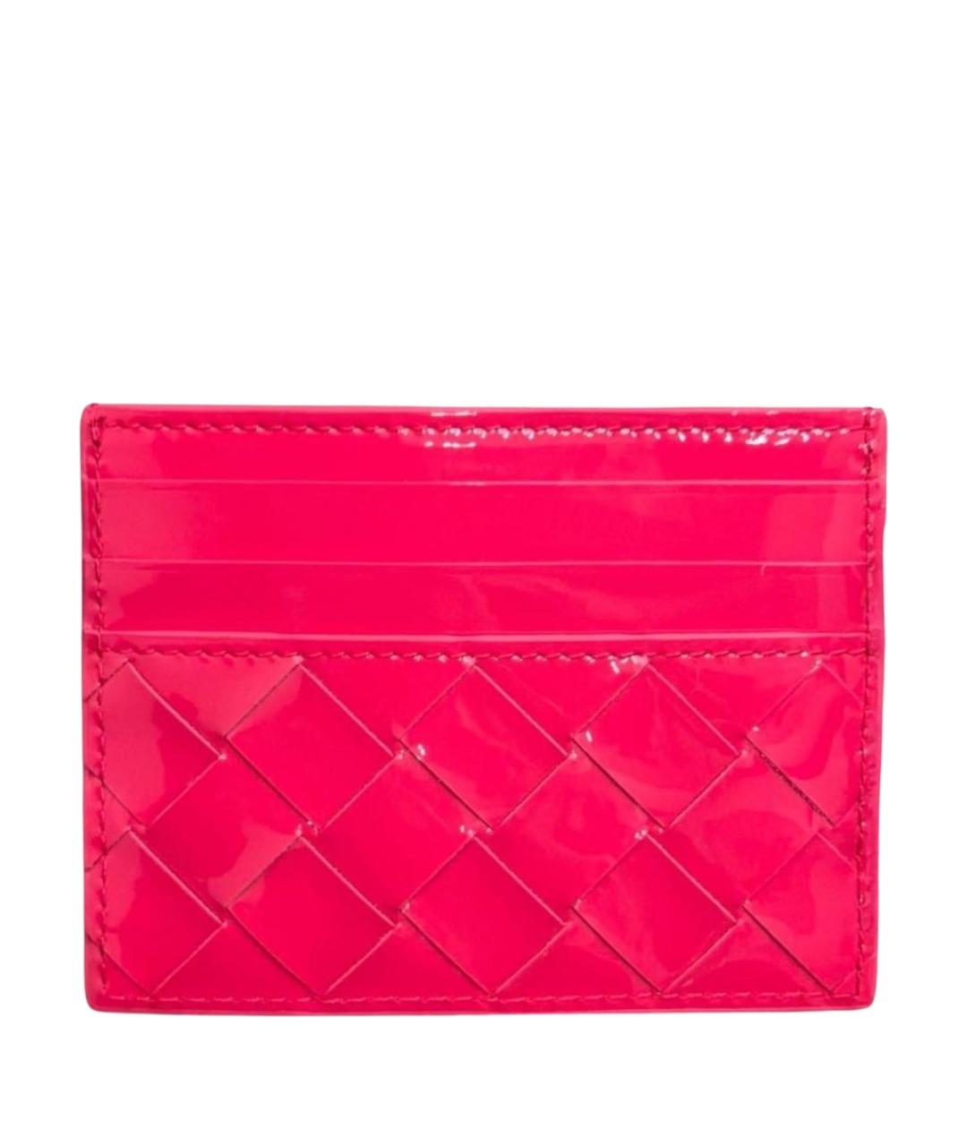 BOTTEGA VENETA Розовый кожаный кардхолдер, фото 1