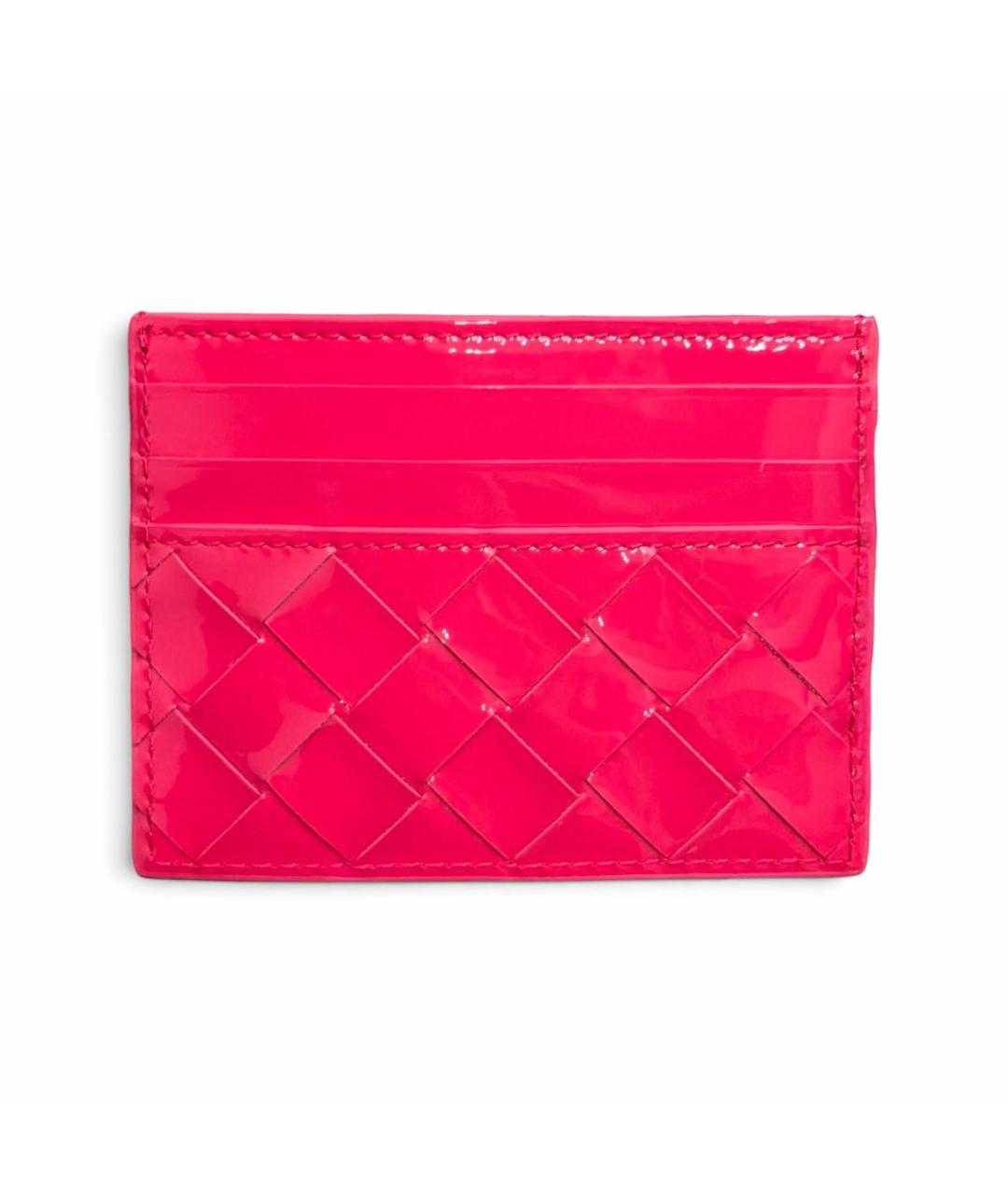 BOTTEGA VENETA Розовый кожаный кардхолдер, фото 9