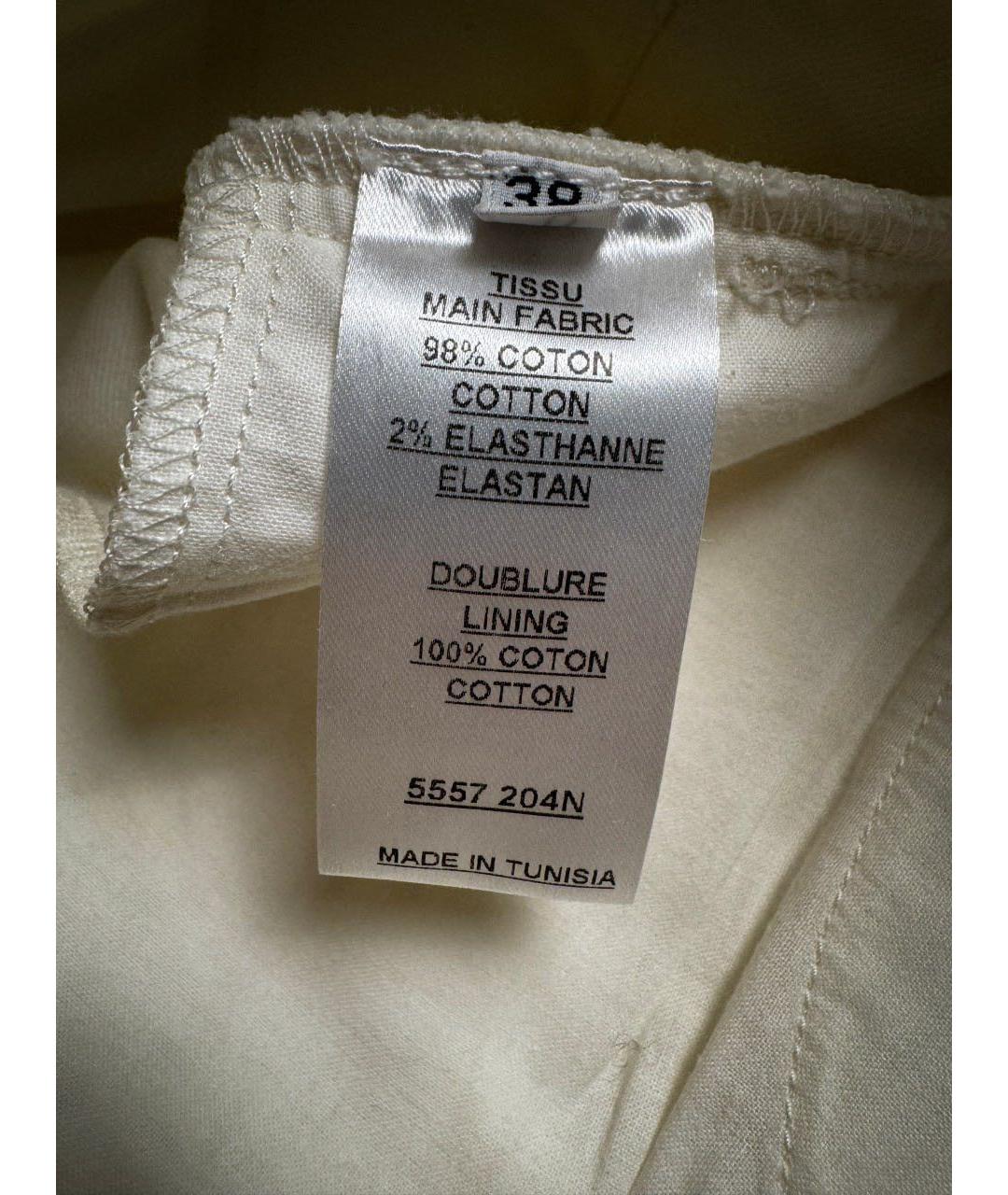 BALMAIN Белые хлопковые джинсы слим, фото 8