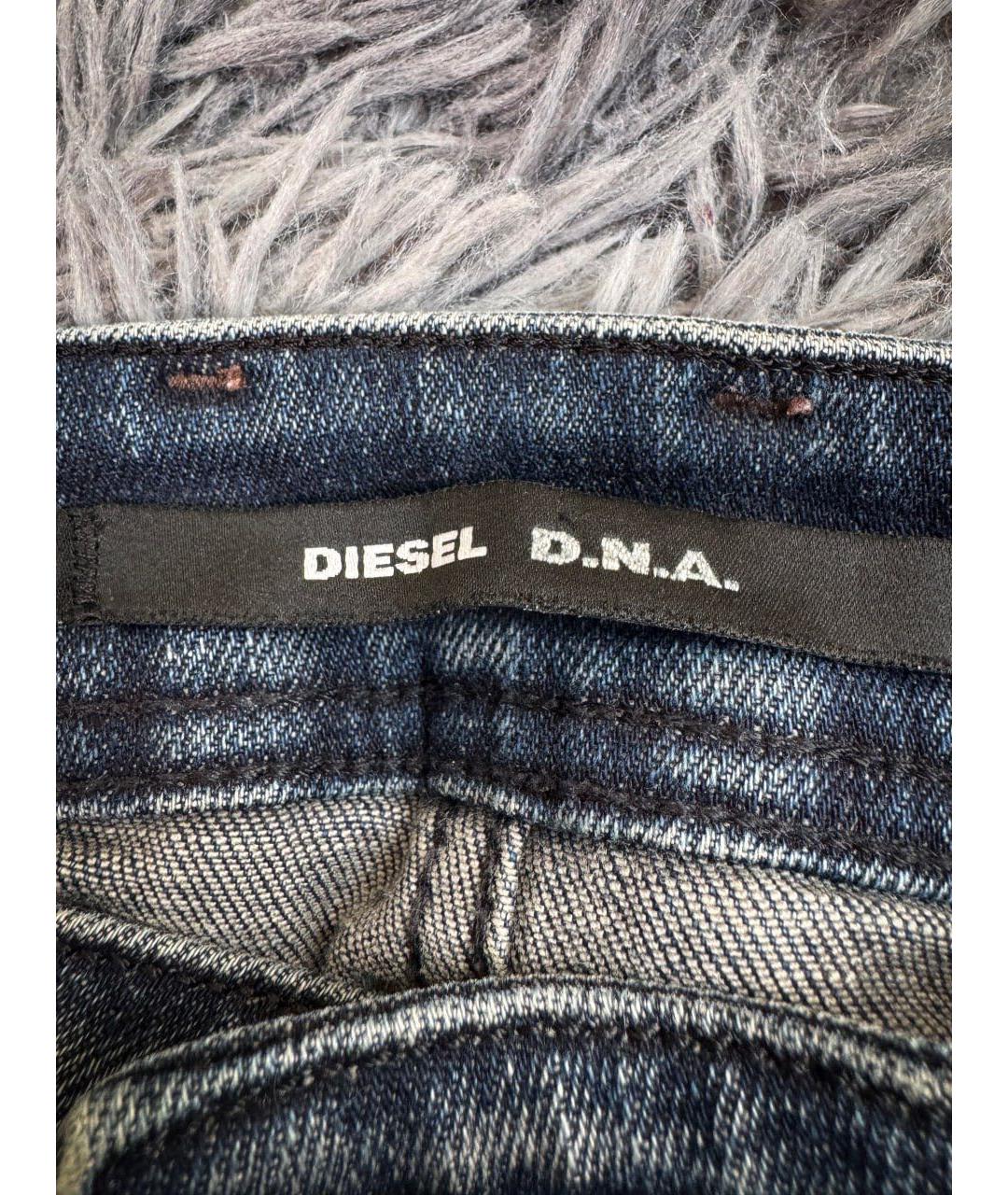 DIESEL Синие хлопковые джинсы слим, фото 8