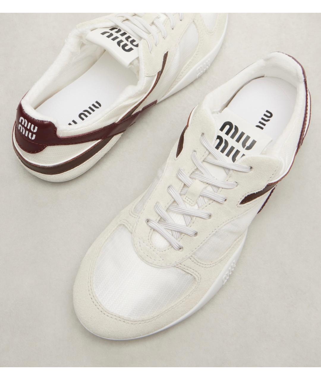 MIU MIU Белые кроссовки, фото 4