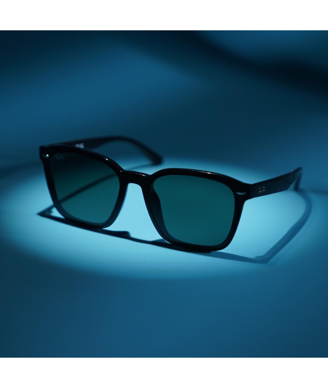RAY BAN Черные пластиковые солнцезащитные очки, фото 3