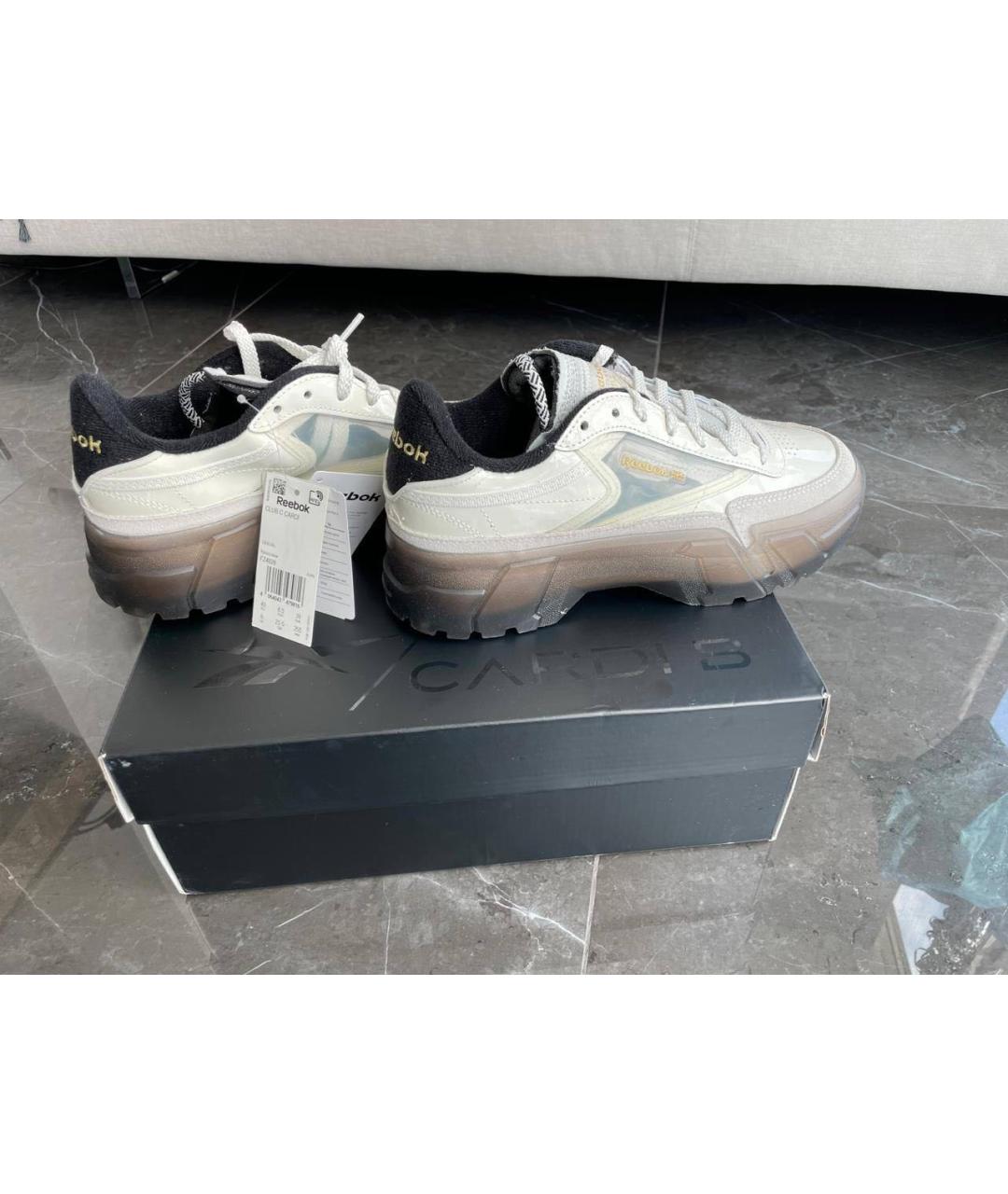 REEBOK Белые кожаные кроссовки, фото 6