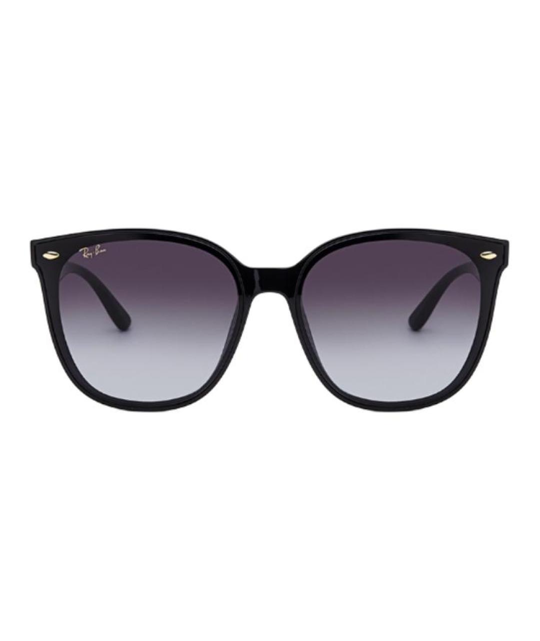 RAY BAN Черные пластиковые солнцезащитные очки, фото 2