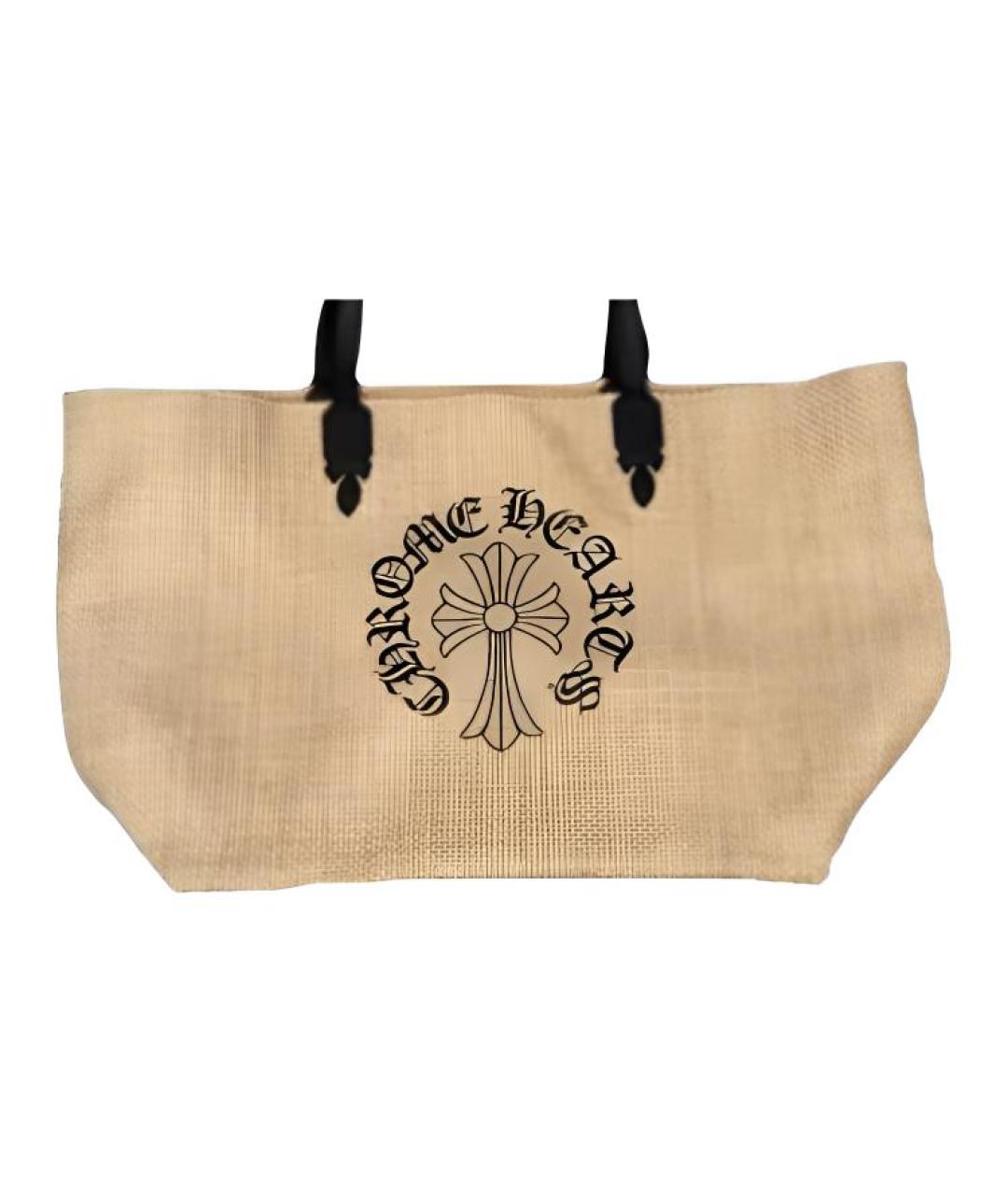 CHROME HEARTS Бежевая сумка тоут, фото 4