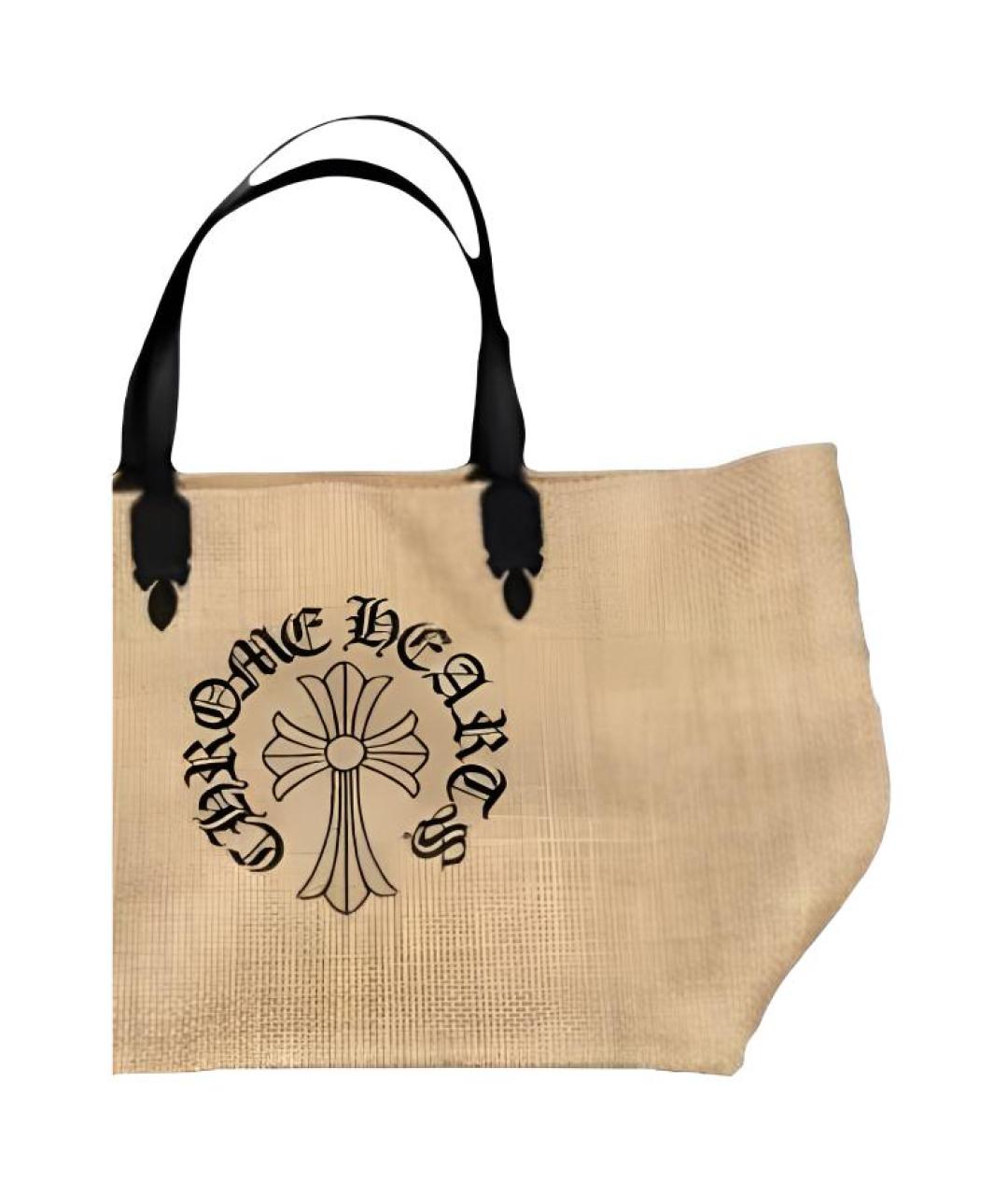 CHROME HEARTS Бежевая сумка тоут, фото 5