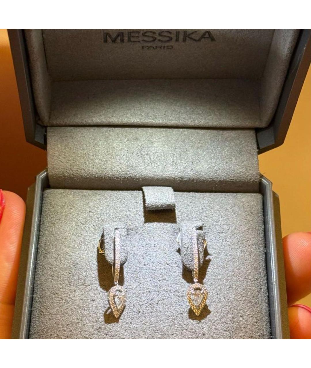 MESSIKA Серебряные серьги из белого золота, фото 3