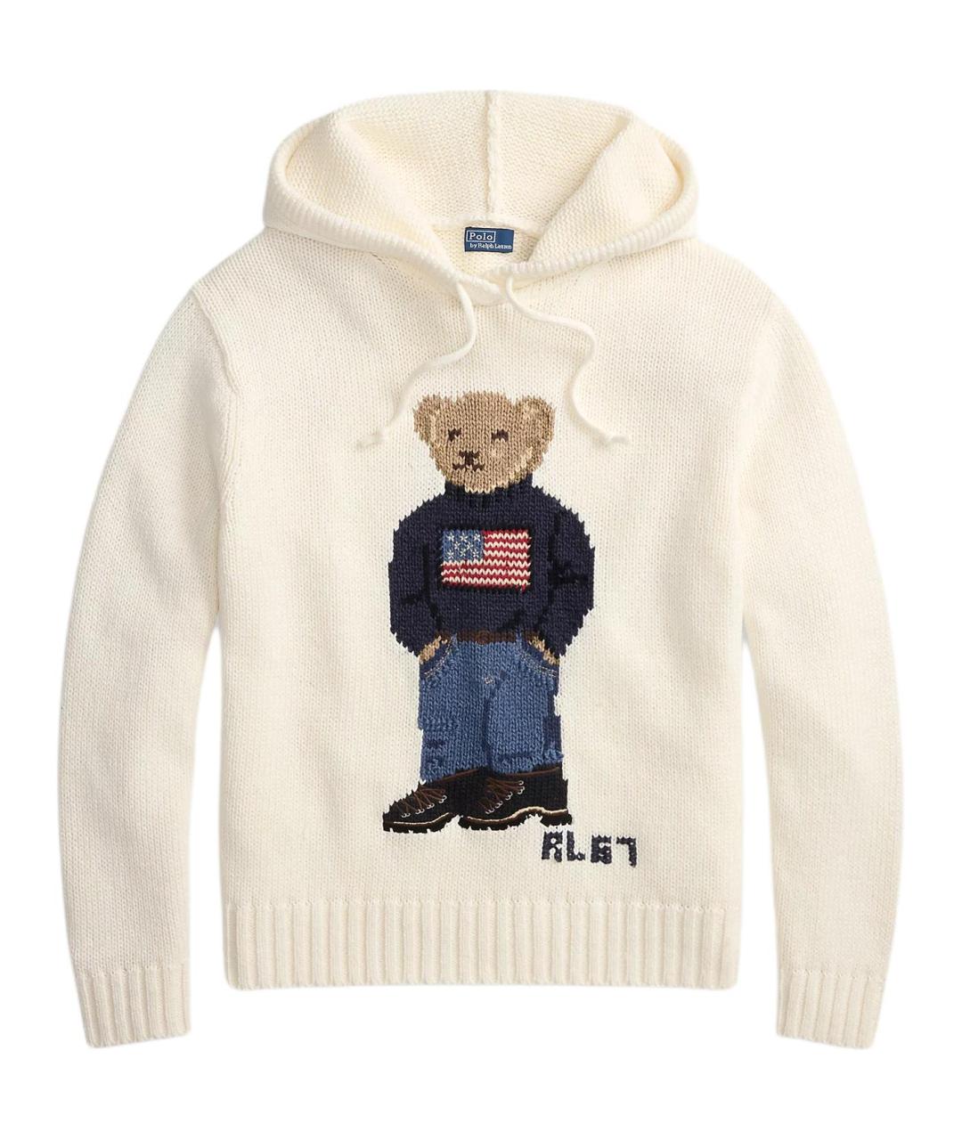 POLO RALPH LAUREN Бежевый хлопковый джемпер / свитер, фото 1