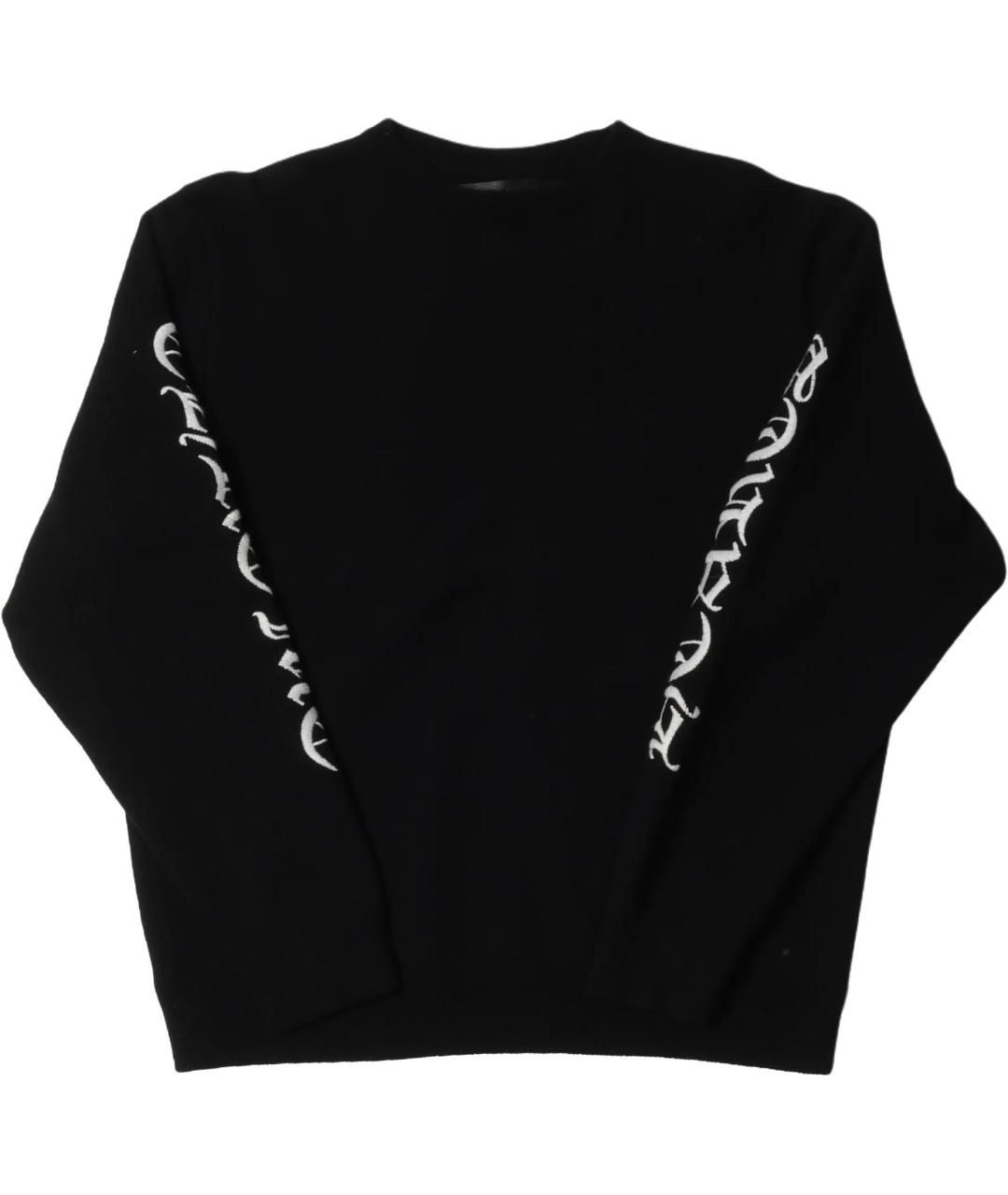 CHROME HEARTS Черный кашемировый джемпер / свитер, фото 1
