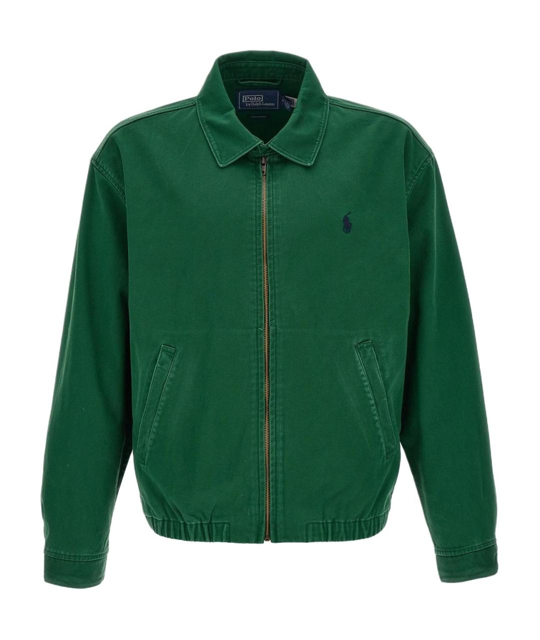 POLO RALPH LAUREN Зеленая хлопковая куртка, фото 1