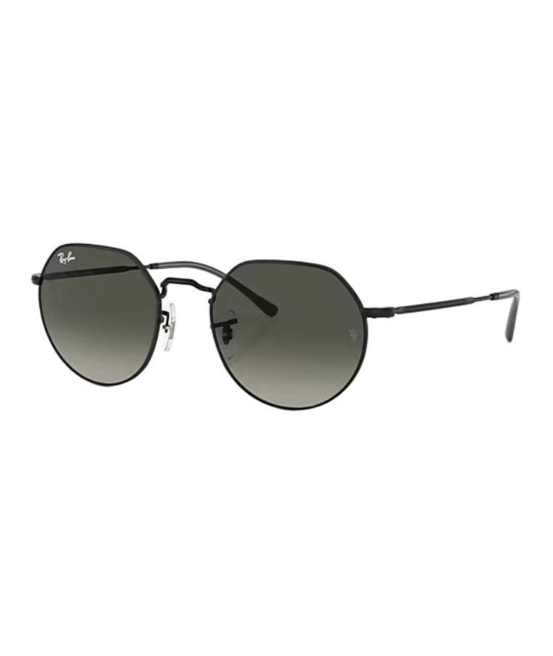RAY BAN Черные металлические солнцезащитные очки, фото 1