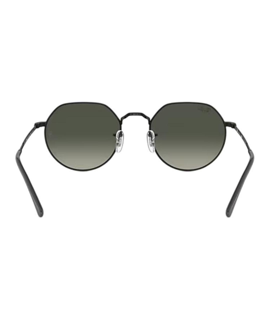 RAY BAN Черные металлические солнцезащитные очки, фото 4