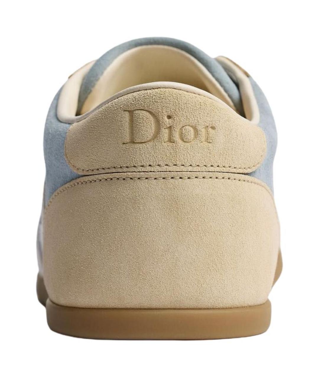 CHRISTIAN DIOR Голубые замшевые кроссовки, фото 4