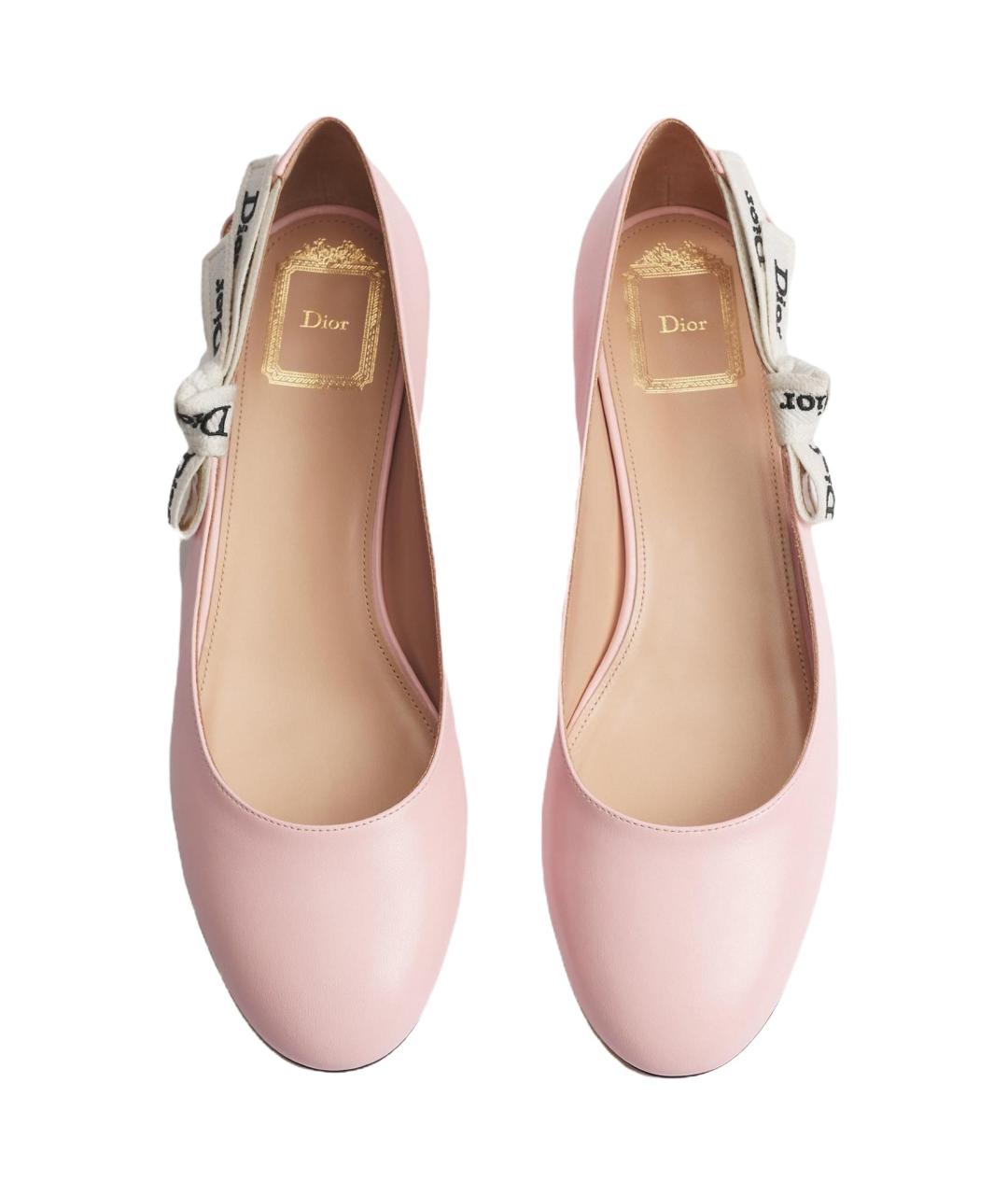 CHRISTIAN DIOR Розовые кожаные кроссовки, фото 3