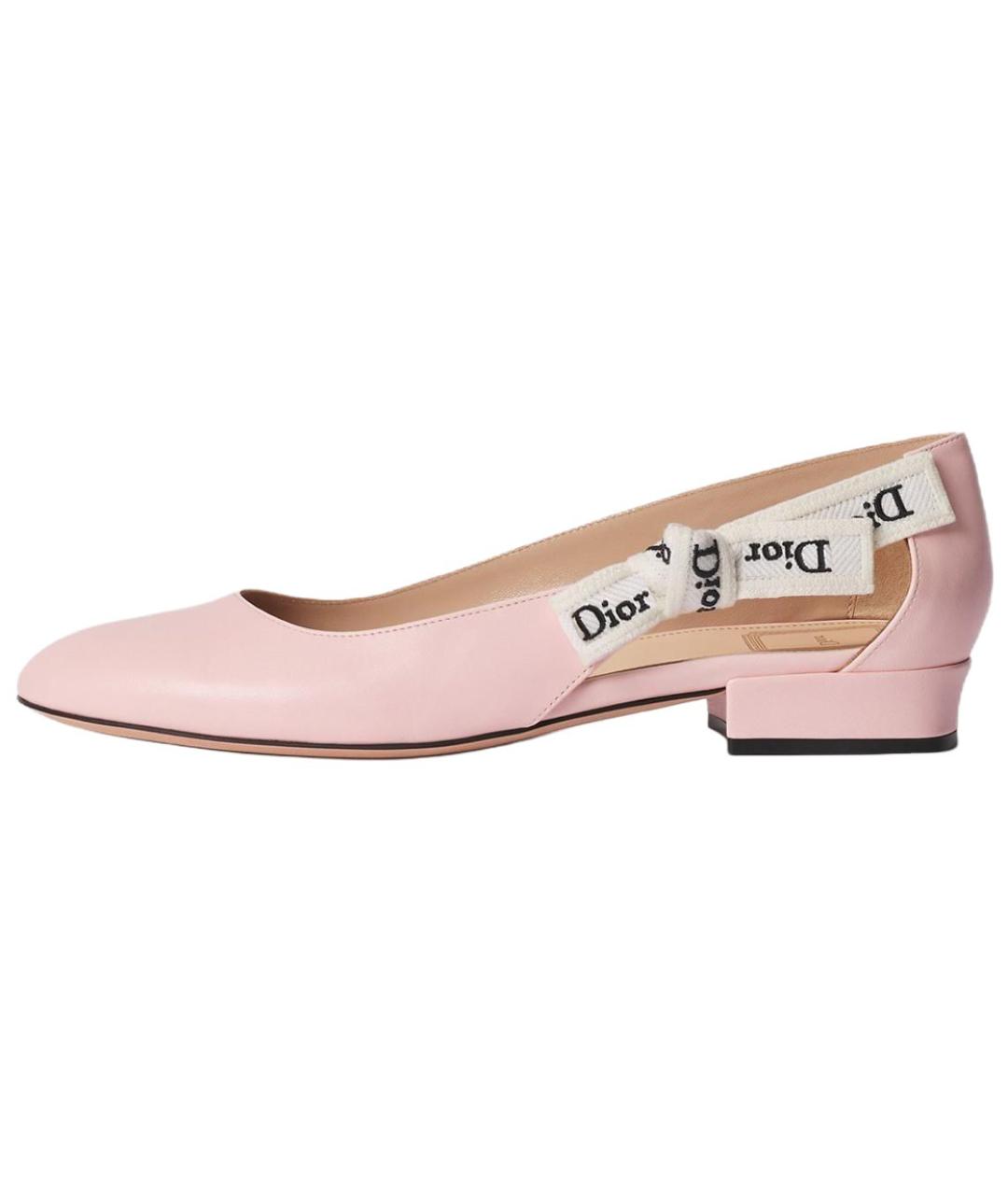 CHRISTIAN DIOR Розовые кожаные кроссовки, фото 2