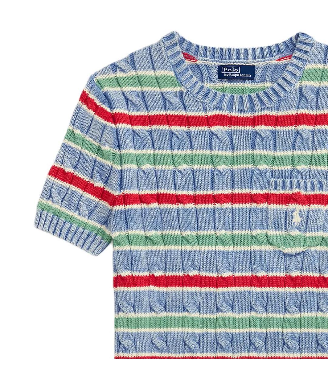 POLO RALPH LAUREN Синий хлопковый джемпер / свитер, фото 4