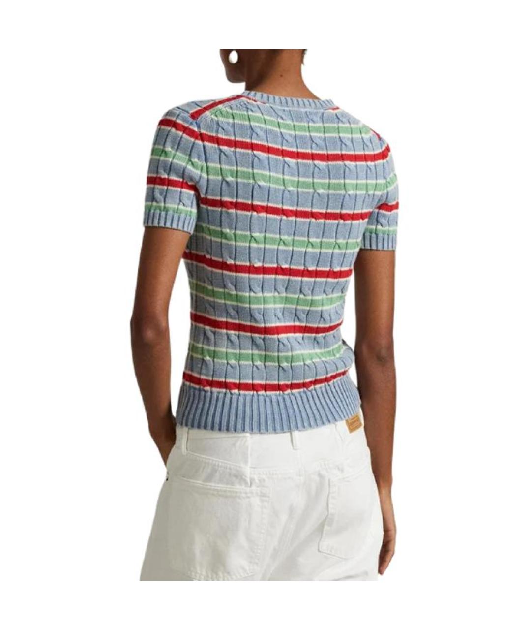 POLO RALPH LAUREN Синий хлопковый джемпер / свитер, фото 3