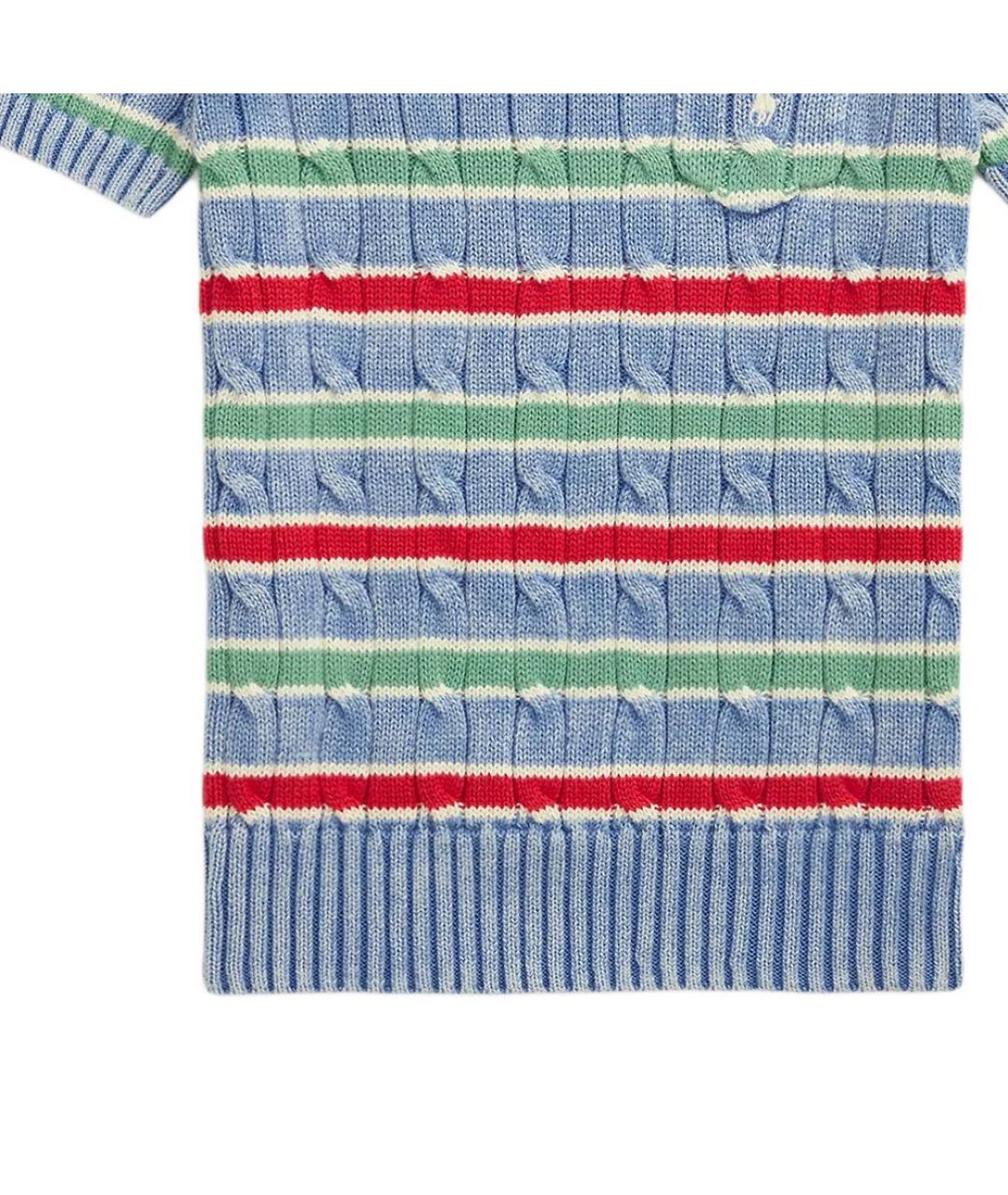 POLO RALPH LAUREN Синий хлопковый джемпер / свитер, фото 5