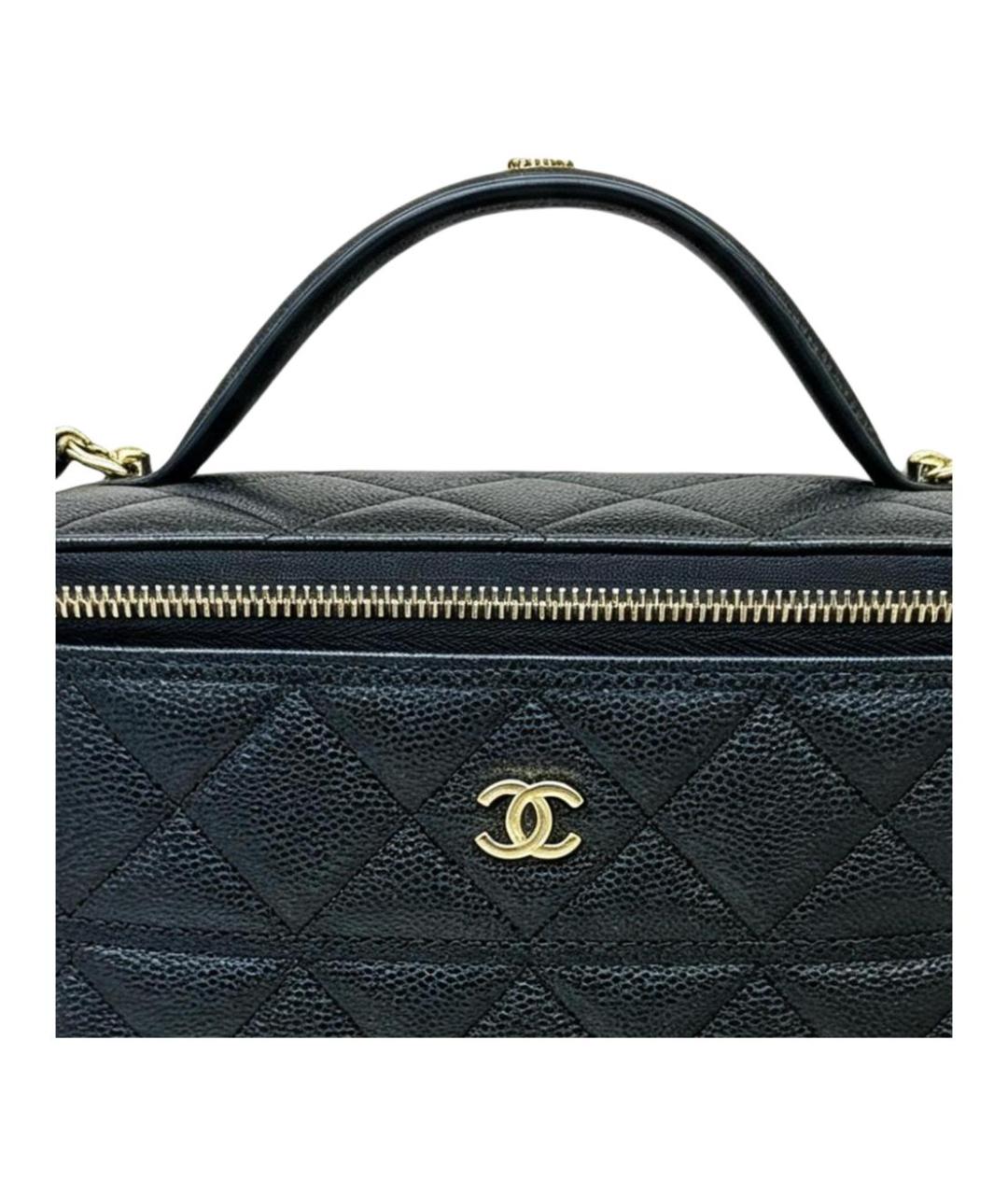 CHANEL Черная кожаная сумка через плечо, фото 4